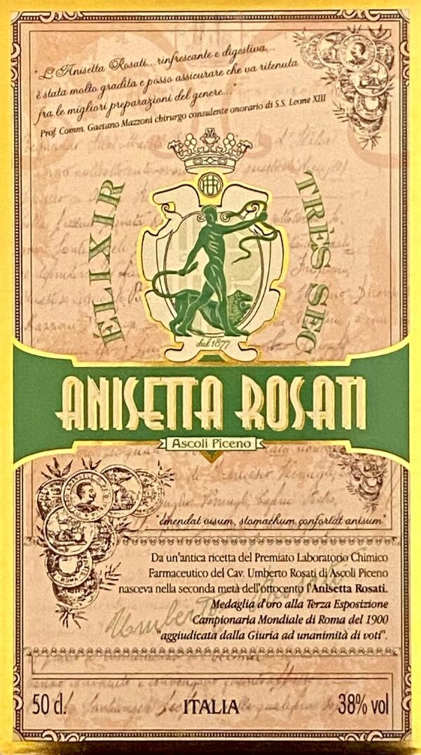 Etichetta Anisetta Très sec