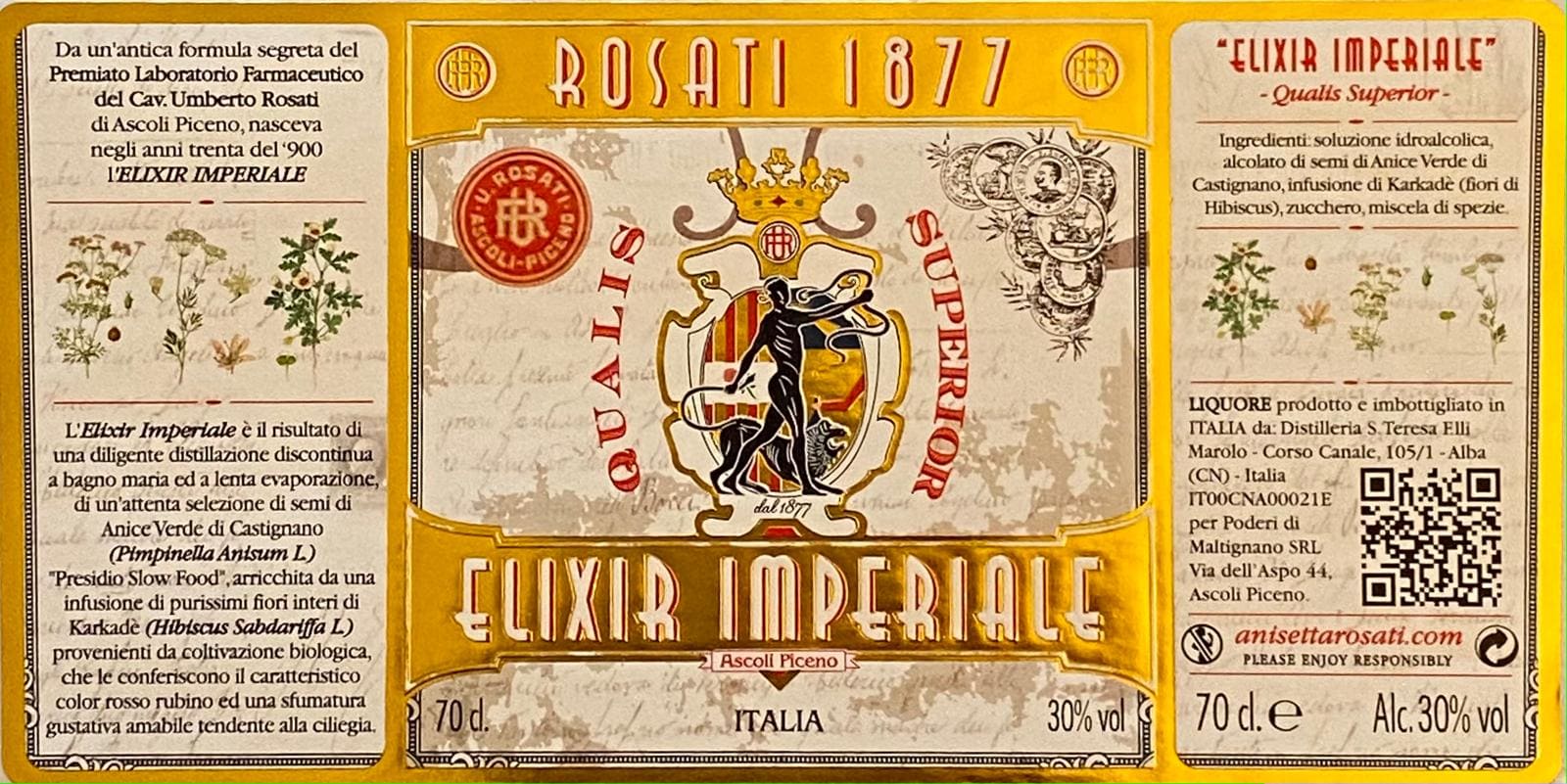 Etichetta Elixir Imperial