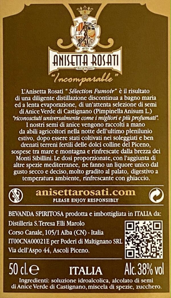 Retroetichetta Fumoir Rosati